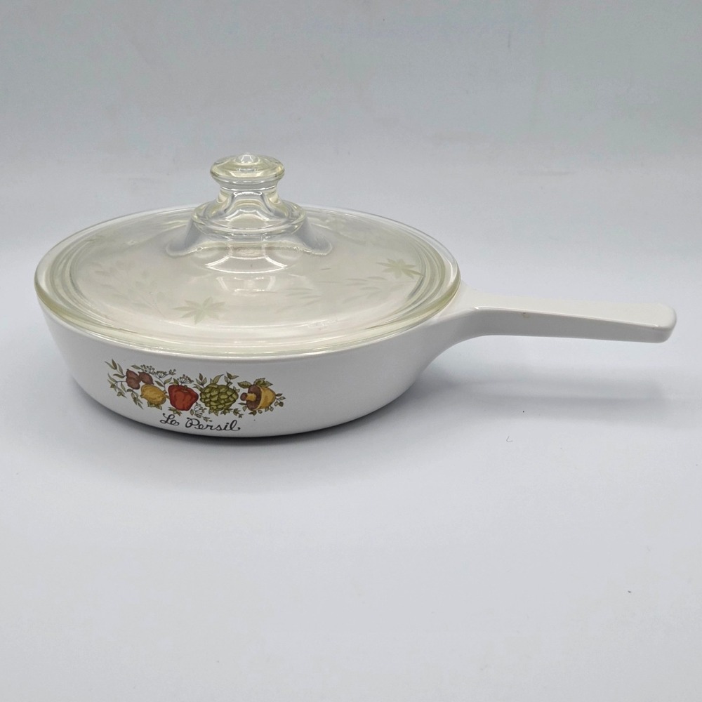 Vintage Corning Ware‎ Spice of Life Le Persil P-83-B 6 ½" Skillet Pan w/ Lid